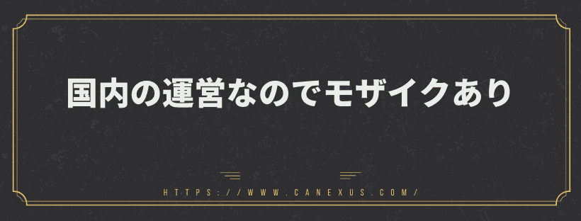 国内の運営なのでモザイクあり