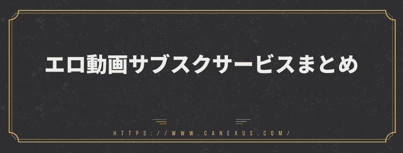 エロ動画サブスクサービスまとめ