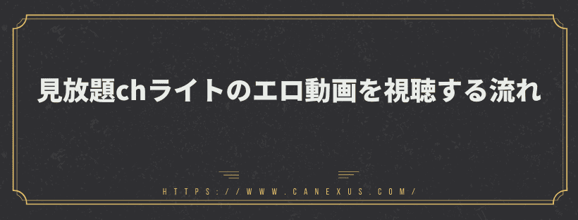 エロ動画を視聴する流れ