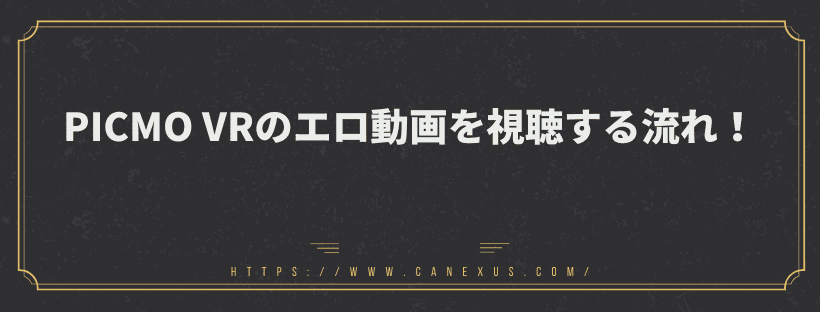 視聴する流れ！